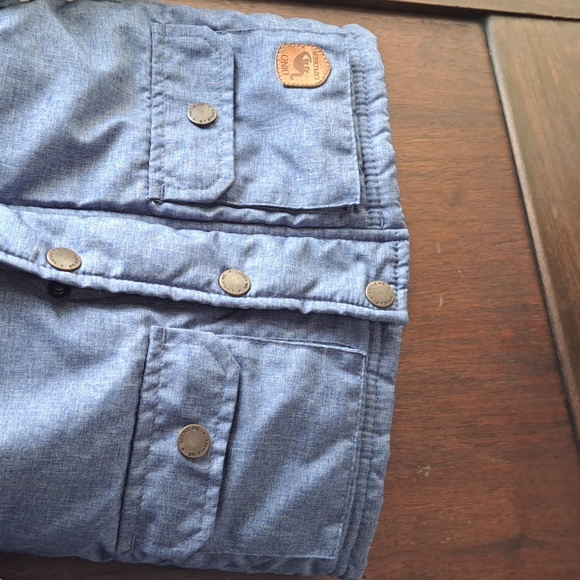 Little Me size 12 months boys blue jean look  winter jacket 2 front pockets - Picture 5 of 6